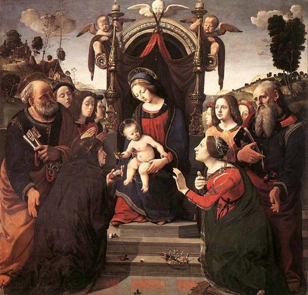 Piero di Cosimo Mystical Marriage of St Catherine of Alexandria Spain oil painting art